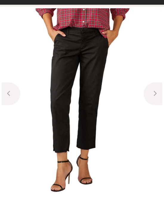 Frank & Eileen Pants - Frank & Eileen Wicklow Italian Cotton Chino Pants Black Size 6 Raw Hem
